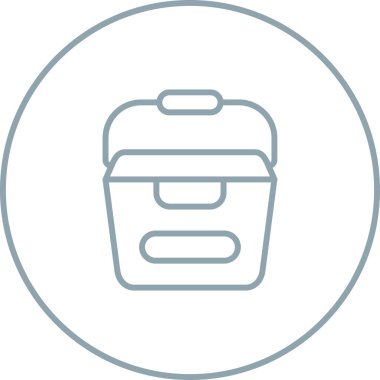 Taşınabilir su kabı vektör çizimi 