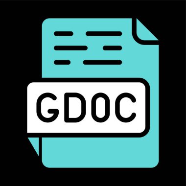 Gdoc file icon, document icon, vector illustration  clipart