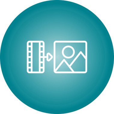 Görüntü simgesi, vektör illüstrasyonu