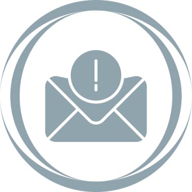 Hata İleti web simgesi, vektör illüstrasyonu