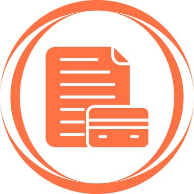 Kredi Raporunun vektör illüstrasyonu Modern simge