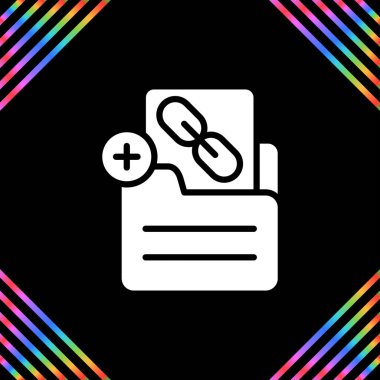 Belge Bağlantı Ağı vektör resimlemesi Ekle