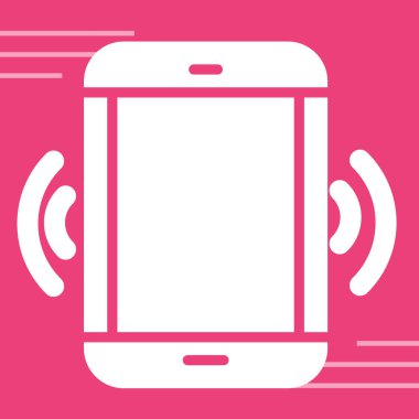 Akıllı telefon. Web simgesi basit illüstrasyon 