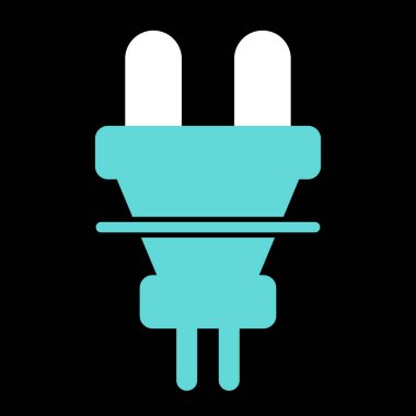 elektrik prizi simgesi. Web illüstrasyonu