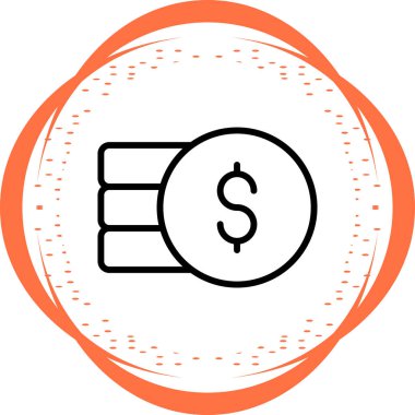 Bozukluklar. Web simgesi basit illüstrasyon