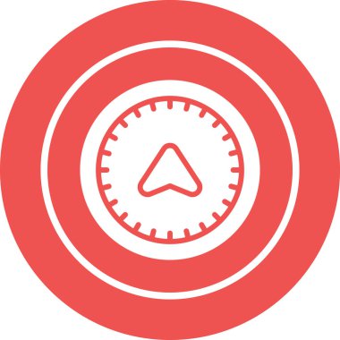 pusula web simgesi tasarımı çizimi