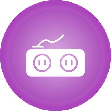 soket simgesi web basit illüstrasyon