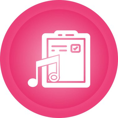 müzik dosyası simgesi, vektör illüstrasyonu