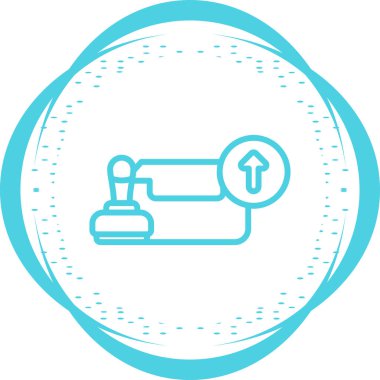 Damga Simgesi ile Giden Kutusu, Beyaz Arkaplanda Vektör İllüstrasyonu 