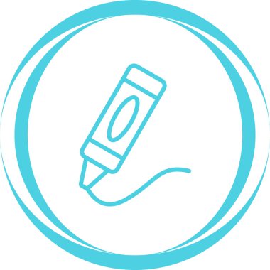 Pastel boya ikonu tasarım şablonu. Moda biçimi