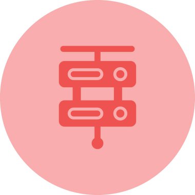 Web Sunucusu simgesi vektör illüstrasyonu 