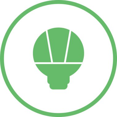 ampul simgesi modern basit illüstrasyon 