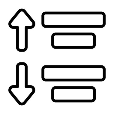 Boşluk simgesinin vektör illüstrasyonu