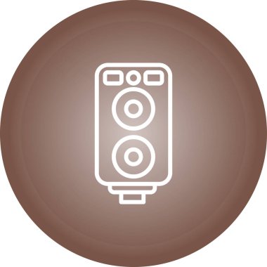 Ses Sistemi modern simgesinin vektör illüstrasyonu