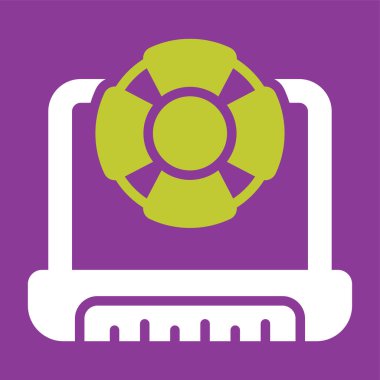 dizüstü bilgisayar web simgesi, basit illüstrasyon