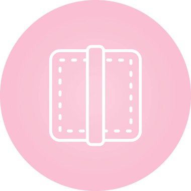 Web tasarımı için kenar simgesi, ayırıcı satır vektör işareti 