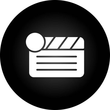  Clapper kurulu simge vektör çizim