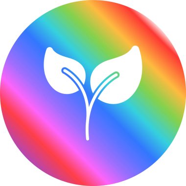 Yaprak ağ simgesi, vektör illüstrasyonu