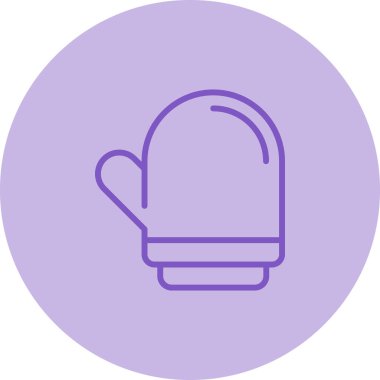 eldiven ağ simgesi, basit vektör illüstrasyonu  