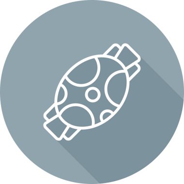 Şeker Web simgesi, basit illüstrasyon 