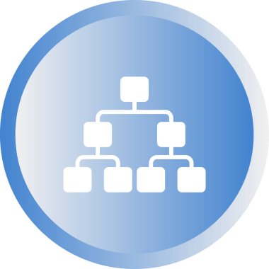 Karar ağaçları. Web simgesi basit illüstrasyon