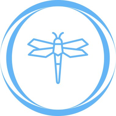 Yusufçuk web simgesi, basit vektör illüstrasyonu