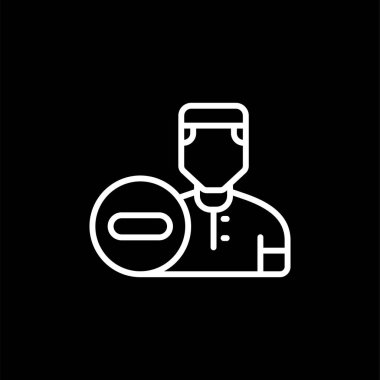 user icon, vector illustration simple design