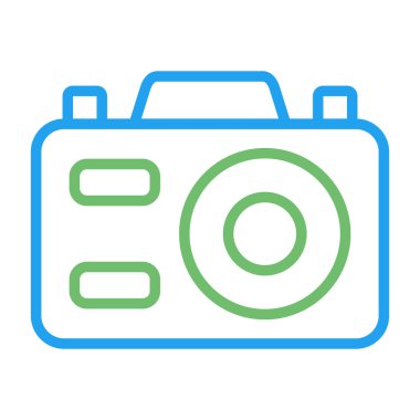 fotoğraf makinesi simgesi, vektör illüstrasyonu 