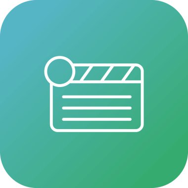  Clapper kurulu simge vektör çizim