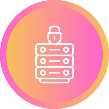 Veri Gizliliği simgesi, vektör illüstrasyonu basit tasarım