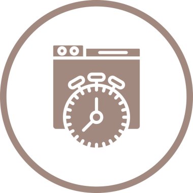 Basit bir kronometre. vektör simgesi