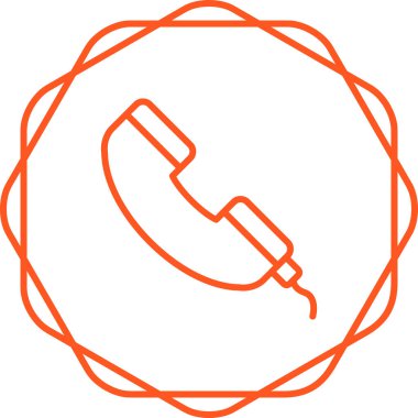 Telefonunuz var. Web simgesi basit illüstrasyon