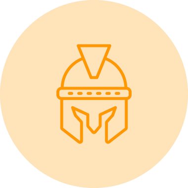  Kask simgesi vektör illüstrasyonu 