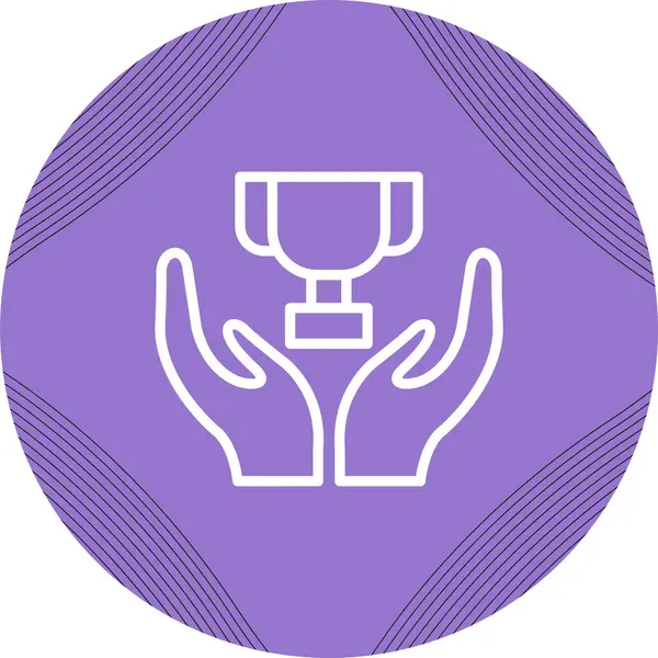 Kupa. Web simgesi basit illüstrasyon