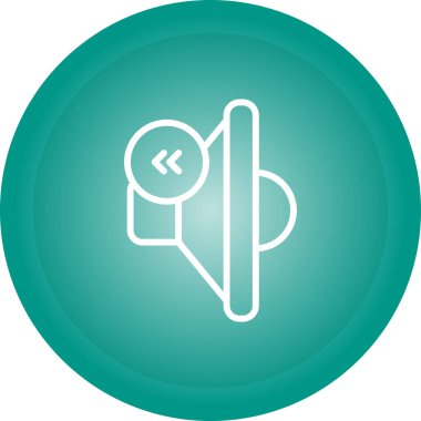 Vektör illüstrasyonu, Geri sarma düğmesi Simgesi