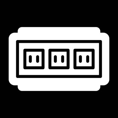 soket simgesi web basit illüstrasyon