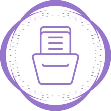 Depolama web simgesi, basit vektör illüstrasyonuName 