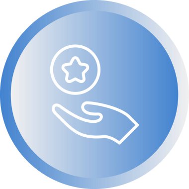 Yıldız simgesinin vektör illüstrasyonu