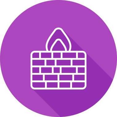 Firewall web simgesinin vektör illüstrasyonu      