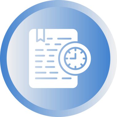 Belge Süresi Sona Erme Ağı vektör illüstrasyonu