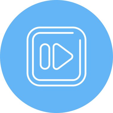 Hızlı ileri düğme vektör illüstrasyonu