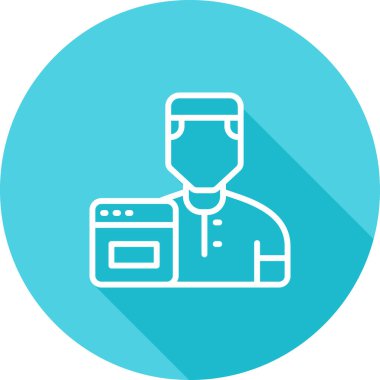 user icon, vector illustration simple design