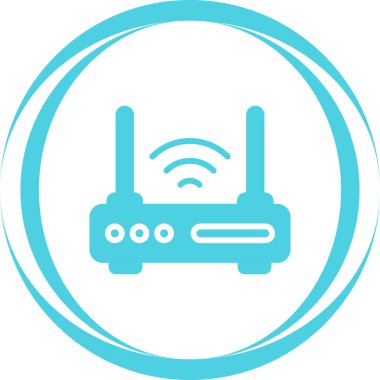 Yönlendirici. Web simgesi basit illüstrasyon 