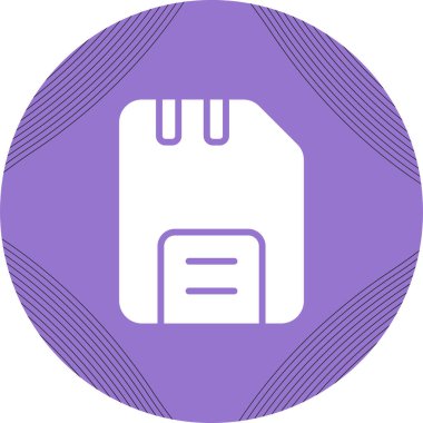 Disk web simgesi, basit vektör illüstrasyonu