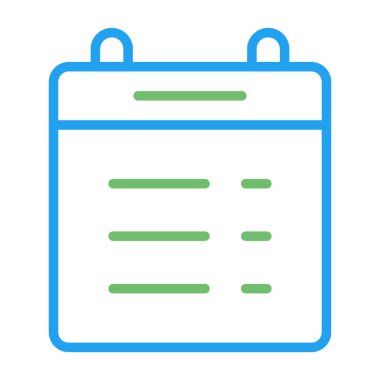 Takvim Çizgileri web simgesi, basit illüstrasyon 