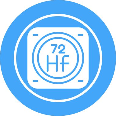 Kimyasal Element Web simgesi vektör çizimi