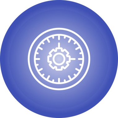 Zaman web simgesi vektör illüstrasyonu 