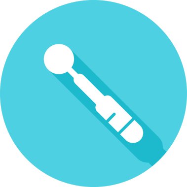 Diş aynası. Web simgesi basit illüstrasyon