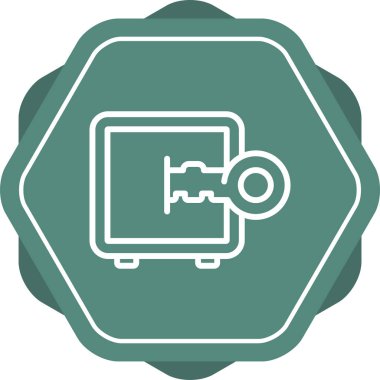 Güvenli vektör web simgesi illüstrasyonu