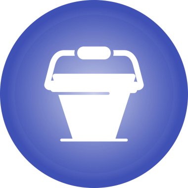 Kova. Web simgesi basit illüstrasyon